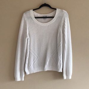White Knit Sweater NWOT